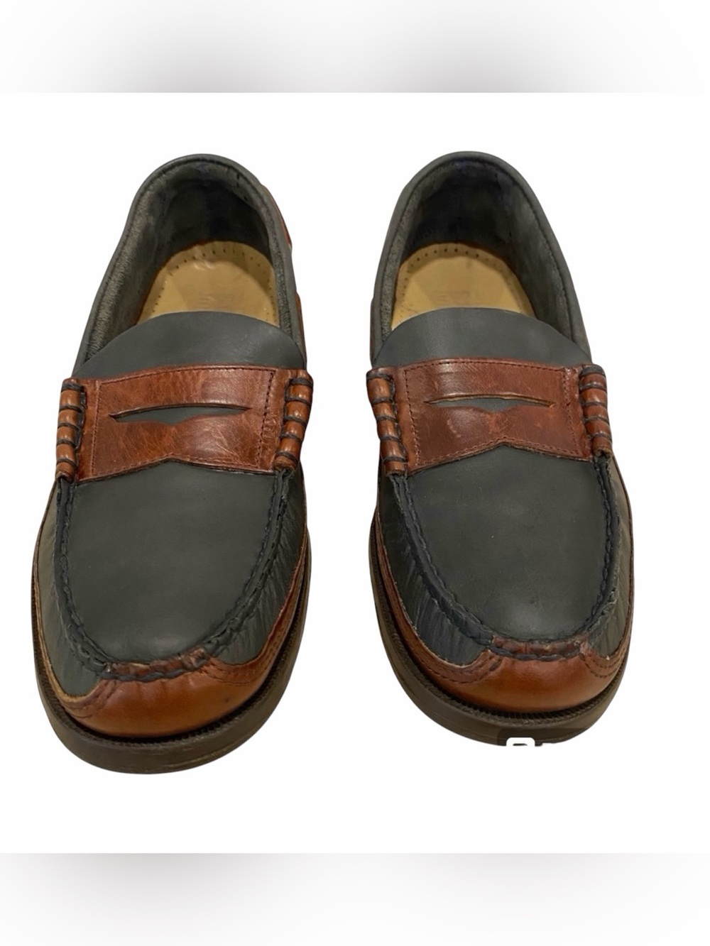 Sebago Docksiders Authentic Forest Green & Brown EUC - Men’s 8